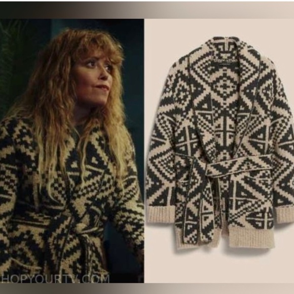 ISO!!! Banana Republic Heritage Jacquard Cardigan Poker Face XS, S, or M - Picture 3 of 4